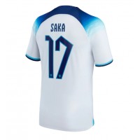 Camisa de time de futebol Inglaterra Bukayo Saka #17 Replicas 1º Equipamento Mundo 2022 Manga Curta